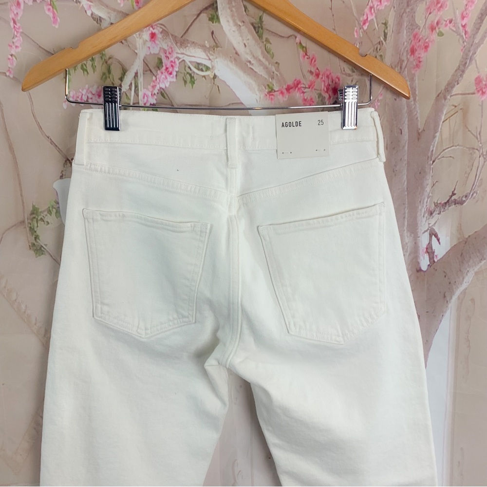 NEW AGOLDE Toni Med Rise Straight Jeans in Radiate - Picture 6 of 11